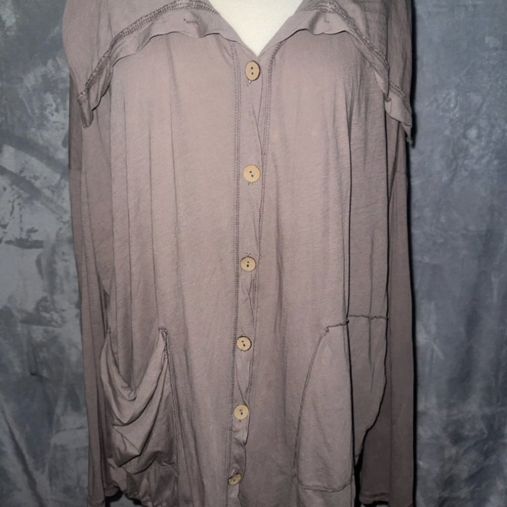 Fenini lightweight overshirt medium khaki‎